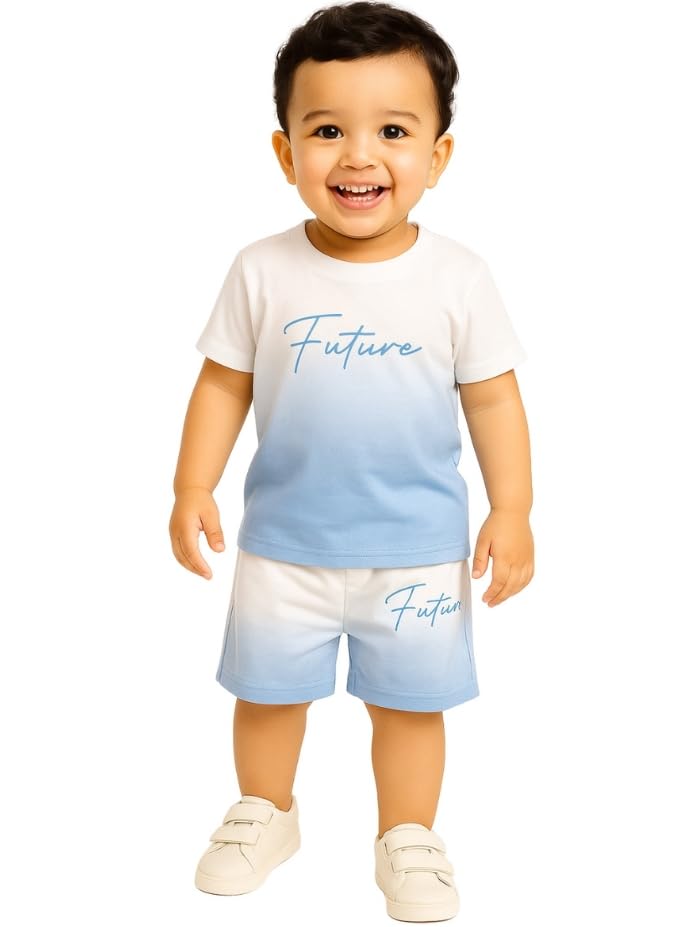 TrendInks Kids Clothes for Boys | 100% Cotton Summer Dress Set, Half Sleeve Baby Boy Dress Printed Tshirt Shorts | Kids Dress Boy Co-ord Set, Summer Wear Baby Boy 1-5 years