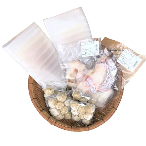 [サカナカケル]創業40年の魚屋が厳選した鹿児島産真鯛と高級魚の鍋セット(生うどん付き)