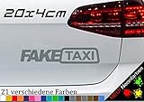 Fake Taxi Aufkleber 20x4cm JDM OEM Tuning Sticker Decal Cabs Mietauto Mietwagen in 21 Farben