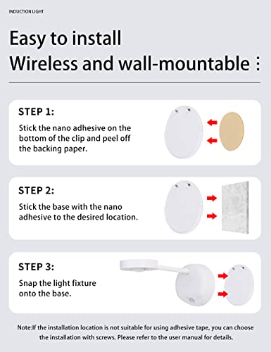 Garto Wireless Spotlight Battery Operated, Motion Sensor Picture Light Led Cat-Eye Bulb Wall Sconce, Stick On Display Accent Lighting Dimmable 360° Rotation Rechargeable For Paintings (White, 2Pack) #TOP7