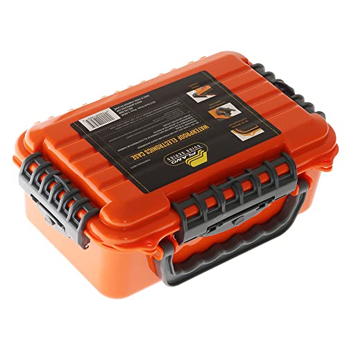 PLANO Waterproof Case- Orange with Foam,Waterproof, Outdoor, Storage, Scope protection, Gear, Dry Box IP66, camping