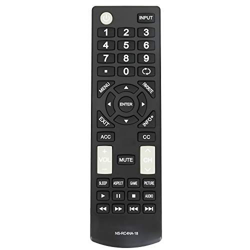 New NS-RC4NA-18 NSRC4NA18 Remote Control fit for Insignia TV NS-55D420NA18 NS-19D310NA19 NS-24D310NA19 NS-39D310NA19 NS-22D510NA19 NS-40D510NA19 NS-50D510NA19 NS-55D510NA19