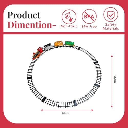 Image of Braintastic Smok Train Toy Set with Sound and Music (CHOOCHOO Train)