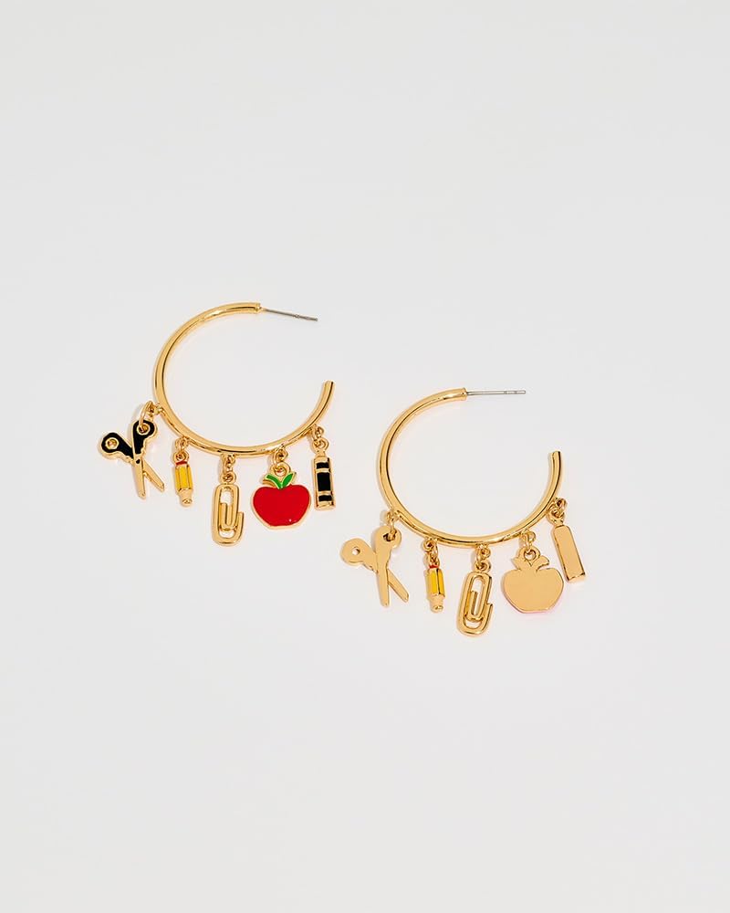 Cute Teacher Earrings For Women Statement Back To School Earrings Colorful Pencil Apple Drops Teacher Appreciation Jewelry Gift - Image 7