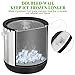 7QT/6.8L Large Insulated Ice Bucket for Parties, Double-Wall Beverage Bucket with Scoop & Lid,Keeps Champagne, Wine, Beer Chill for Parties (Black)