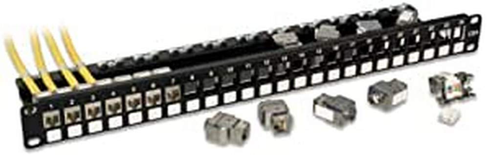 Lindy Cat.6A 10G Premium Patchpanel with 24x RJ45 STP Keyston