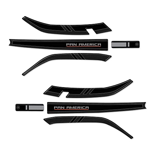 labelbike - 3D Stickers Motorcycle Handguards Protection and Decoration in Resin Compatible with Harley Davidson Pan America 2020-2022 Color Carbon Black by labelbike - Image 2