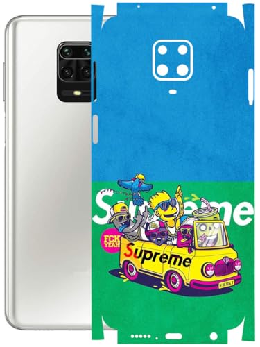 Image of AtOdds - Full Body Back Screen Guard Protector Film - Lamination Wrap Skin Sticker Compatible with REDMI Note 9 PRO MAX | Scratchproof Matte Finish (Simps)