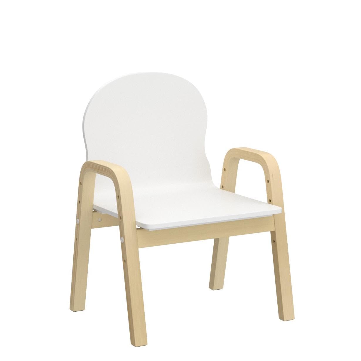 SoBuy KMB24-Wx2 Lot de 2 Chaise Enfant Design Tabouret avec Accoudoirs et Dossier Hauteur d'Assise Réglable