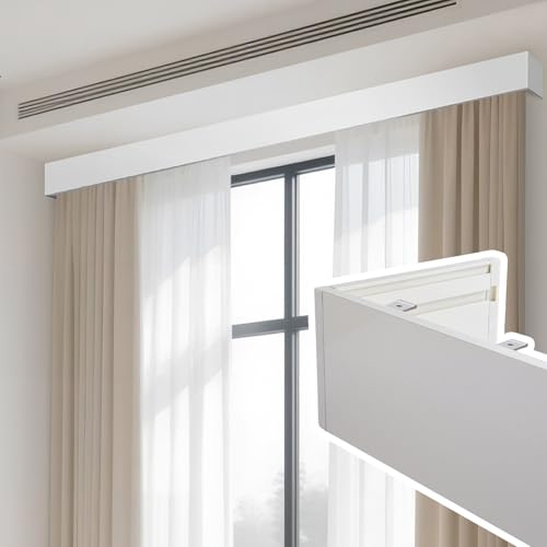 Light-blocking Curtain Pelmet Panel without Track, Aluminum Curtain Track Pelmet