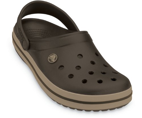 Image of crocs Unisex Crocband Espresso and Khaki Clogs and Mules - M5W7