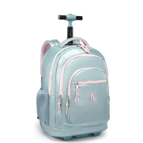 Mochila Infantil Menina Escolar Kika Metálica Rodinha Costa (Verde)