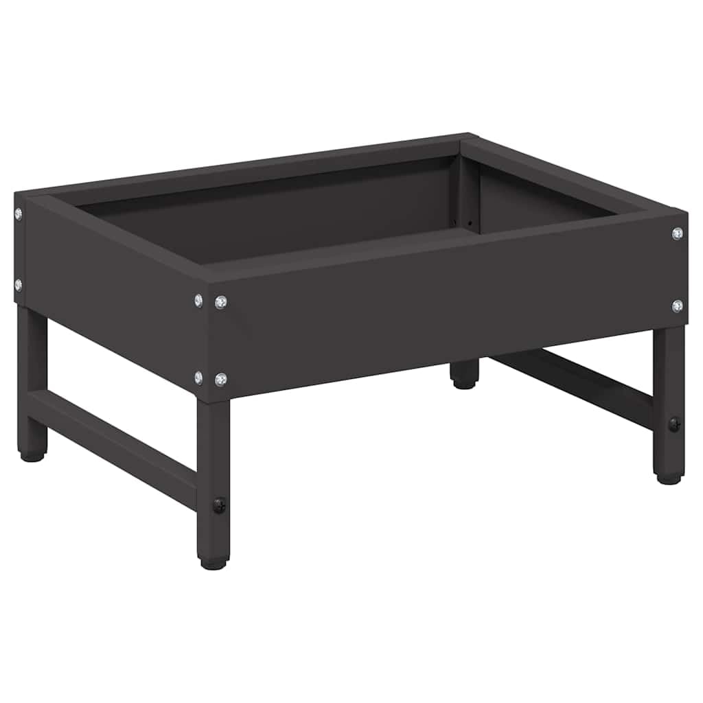 Dozownik karmy dla ptaków ze stali walcowanej na zimno 34 x 26 x 16 cm – wytrzymały karmnik do ogrodu i na balkon, odporny na warunki atmosferyczne, czarny