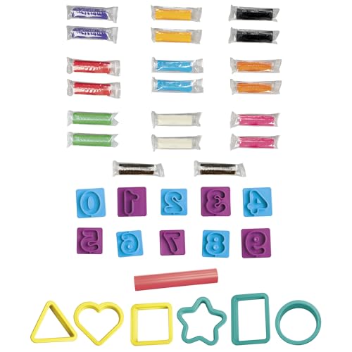 play-doh numbers and shapes playset with 17 tools amp 20 compound sticks back to school classroom supplies kids arts amp crafts preschool toys ages 3