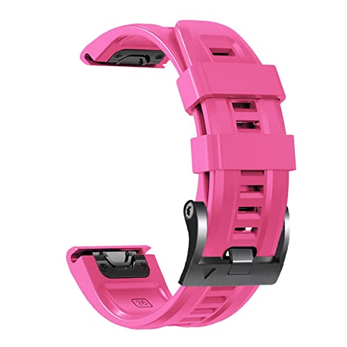 Bracelet Easyfit silicone pour Garmin Fenix 3HR fermeture sécurisée rose