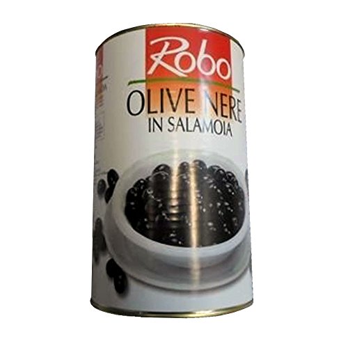 4100 Gr Olive Nere In Salamoia Con Nocciolo In Latta Oliva Per Aperitivo Apericena Happy Hour