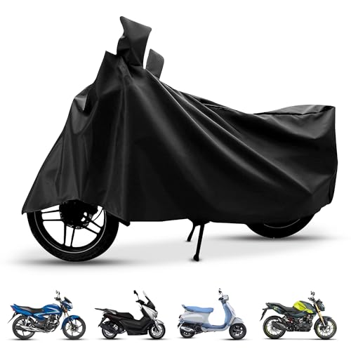 Image of Robustt Bike Cover for Dust with UV Protection, Universal Fit (125cc to 150cc), Water Resistant & All Weather Protection with Two Wheeler Cover | Keeps Bike Cool | Perfect Bike Body Cover