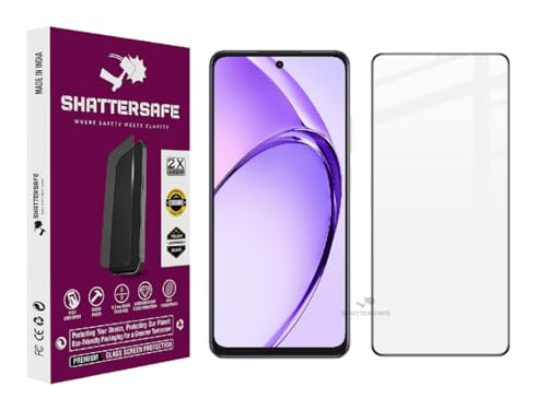 Image of Shattersafe Oleophobic Tempered Glass Screen Protector Compatible For Oppo A3x 4G [Pack of 1]. Edge To Edge Full Screen Protection With Easy Installation Kit & Case Friendly Fit.