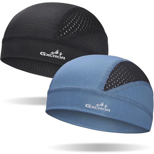 Image of GXCROR Cooling Skull Cap for Men Women Sweat-Wicking Breathable Mesh Liner for Helmets, Summer Cycling Motorcycle