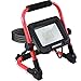Faretto da Cantiere 30W, HYCHIKA IP65 Impermeabile, Faro LED Portátil con 3000 LM, 6500K Bianco Brillante per Esterno, Lavori, Giardini e Garage, Rotazione 360°, Cavo 2M [Efficienza energetica A++