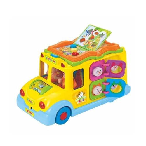 Image of Shopbefikar Hola Keep Me Busy School Bus: Interactive Toy for Toddlers