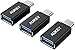 AUKEY USB C Adapter, Type C to USB 3.0 Adapter (2-Pack) for MacBook Pro, Samsung Galaxy Note 8 S8 S8+, Nexus 6P 5X, Google Pixel, LG G5, HTC 10 and More (Black)