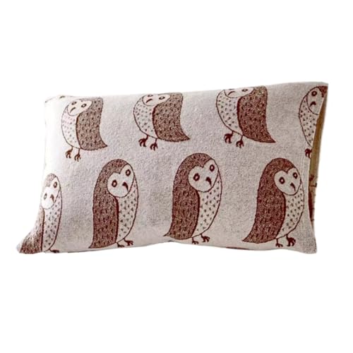 Opilroyn Cartoon-Tier-Kissenbezug Eulenmuster