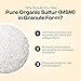 My Vida Origins Pure Organic Sulfur | 99% Pure MSM Granules Supports Skin, Hair, & Joint | Non-GMO, Vegan, Gluten Free (62 Servings) 2 Months Supply