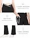 JOCMIC Girls Flare Leggings Kids Bell Bottom Pants Cross High Waisted Dance Yoga Flared Leggings Black 11-12 Years