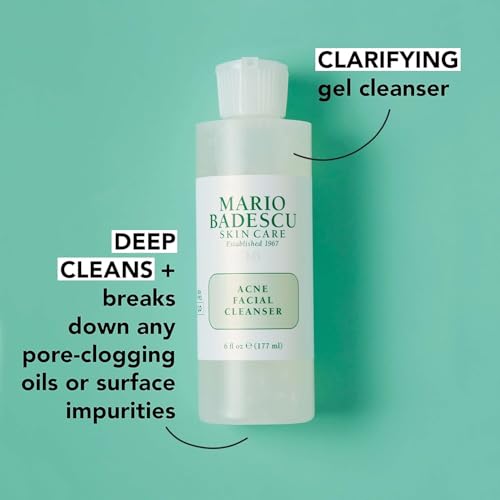 Image of Mario Badescu Anti Acne Serum for Combination & Oily Skin | Clarifying Gel-Serum that Tackles Clogged Pores | Formulated with Salicylic Acid and Glycerin