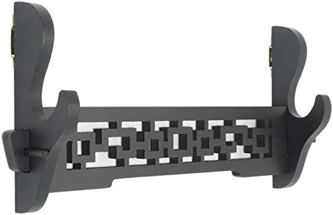 Eforlife Sword Holder Wall Mount Samurai Sword Katana Wakizashi Display Holder Stand Bracket Hanger 1-Tier (13.7 inch Hollow)