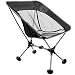 WildHorn Outfitters Terralite Portable Camp / Beach Chair (Supports 350 lbs) with TerraGrip Feet - Black
