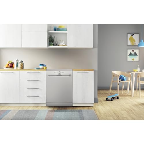 Indesit Push and Go D2F HK26 S UK 14 Place Setting Dishwasher - Silver - Image 6