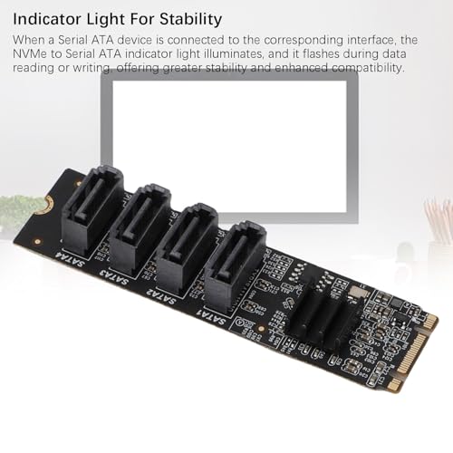 Interface double canal M.2 ASM1166 avec performances rapides pour disque dur SSD