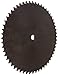 Browning 50A56 Plate Roller Chain Sprocket, Single Strand, Type A Hub, Steel, 3/4" Stocked Bore, 56 Teeth