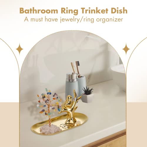 Innolites Bird Ring Holder For Jewelry, Crystal Tree Ring Dish, Jewelry Holder Trinket Tray For Engagement Wedding Ring Display Holder Stand, Christmas Birthday Gifts For Women #TOP4