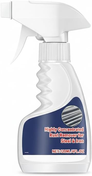 NALACAL Heavy-Duty Metal Rust Remover, Rust Remover, Anti-Rust Converter Spray, Rust Remover for Stainless Steel, Powerful Rust Removal for Bathrooms, Kitchens, Appliances, Laundry, Outdoors (1Pcs)
