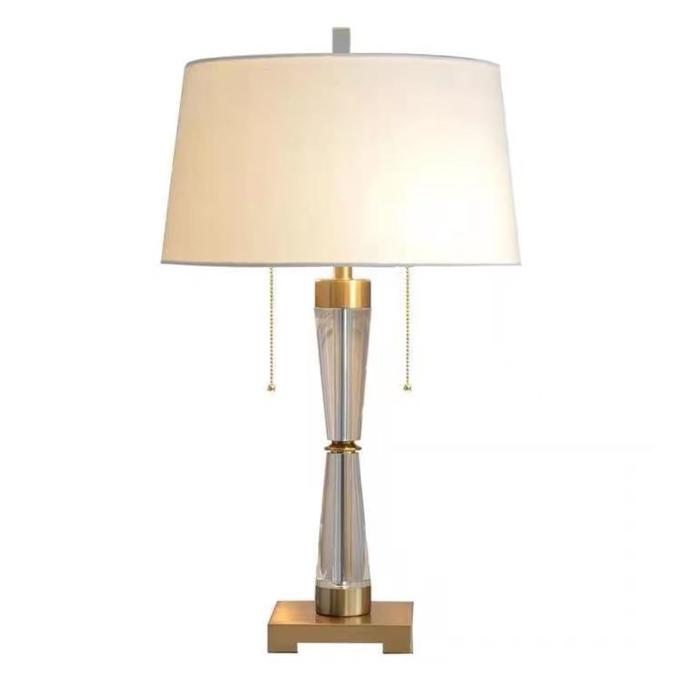 Genérico Lámpara de mesa de noche de cristal posmoderna