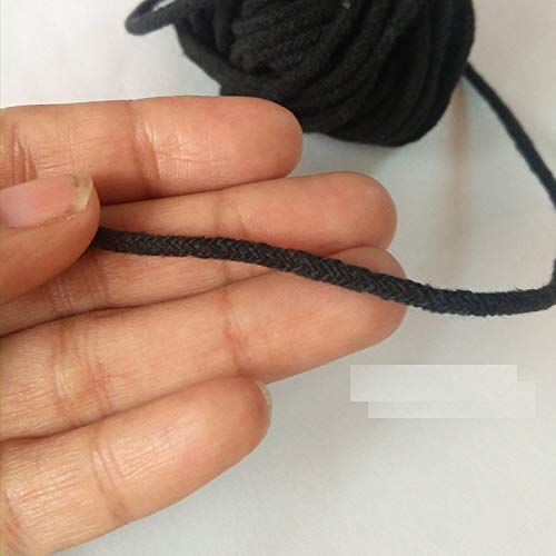Hilo de Algodón Negro 1 mm Grosor 30 Metros miniatura 5