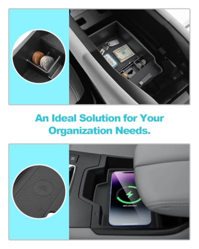Image of CDEFG 4Pcs for 2026 Mazda CX5 Center Console Organizer for 2026 Mazda CX-5 (S /Select /Preferred /Premium /Premium Plus) Accessories Middle Console Tray Storage Box