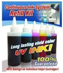 FantasyBuy CIS Refill UV(Ultra Violet) Resistant ink Kit with 4 Colors for Epson Stylus C68 C88 CX4200 CX4800 CX3800 CX5800 Fax CX7800 Continuous Ink System