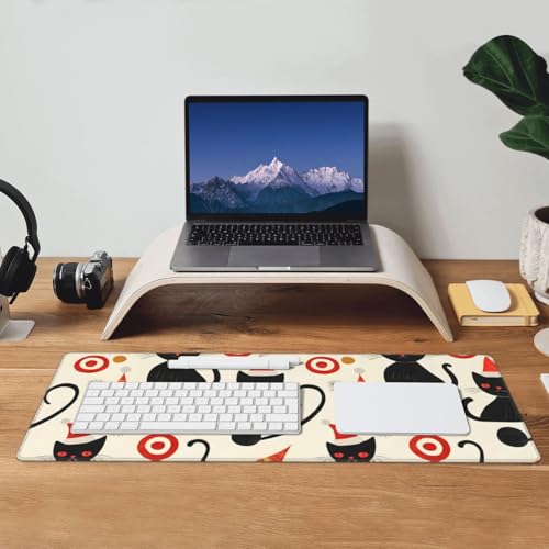 Tapis de souris pour jeu avec base en caoutchouc et bords cousus