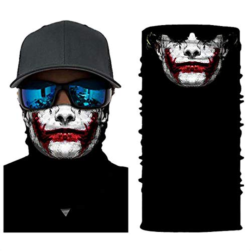 Joker Neck Gaiter Face Mask - Multifunctional Headwear Seamless Shield