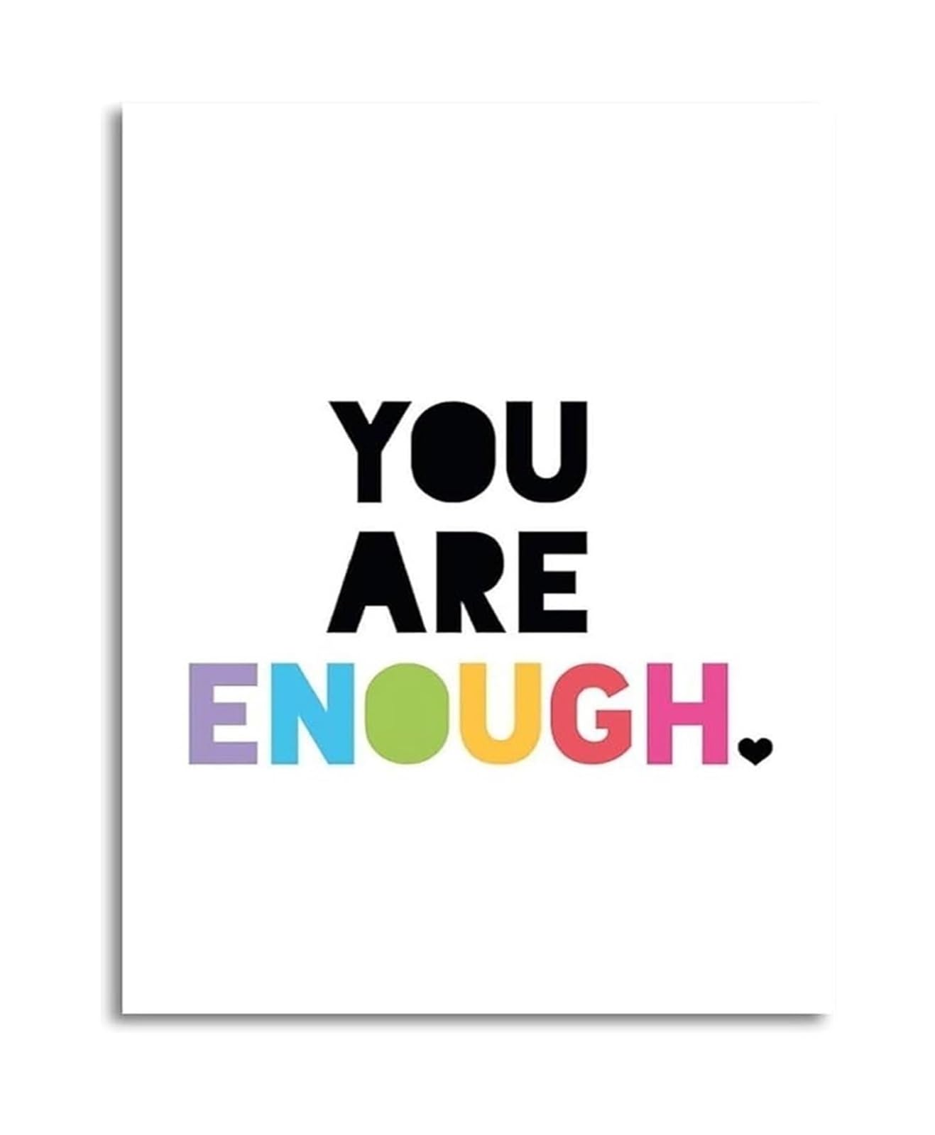RNUMLIGH Message Wall-Art Empowering Quote Canvas Print Motivational Poster Inspirational Affirmations for Living Room Bedroom Decor(Unframed,12x18inch(30x45cm))