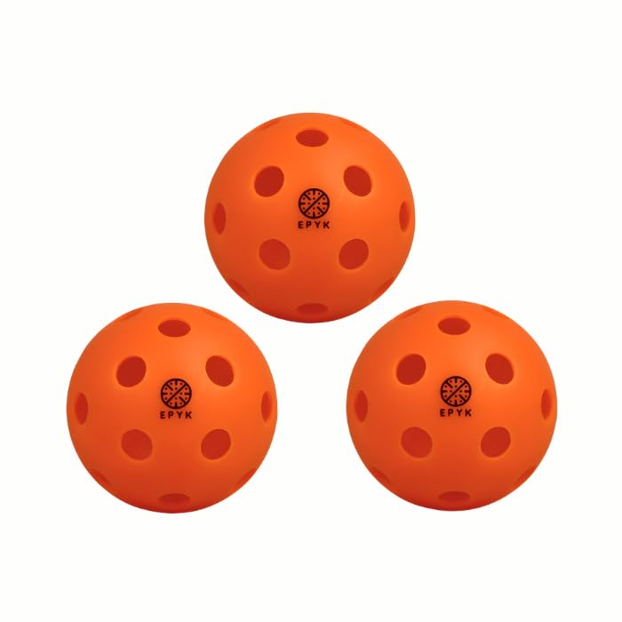 EPYK Palline da pickleball per interni, 26 fori, TPE, diametro 74 mm, 24 g