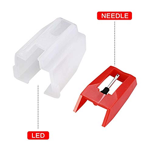 6 Pack Record Player Needle, Diamond Replacement Stylus Needle for Vinyl Record Player ION Jensen Crosley Victrola Sylvania Turntable Phonograph LP