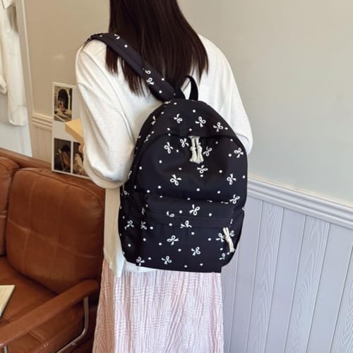 Coquette Bow Backpack - 3-in-1 Kawaii Bowknot Backpack Set for Adults, Kawaii Aesthetic Japanese Daypack With Bow2
