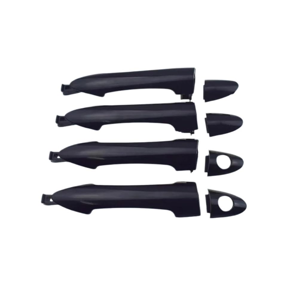 MHTGD Plating Plastic 1/2/4 PCS Black Front Rear Left Right Exterior Car Door Handle Outside for Kia for Picanto 2011-2016