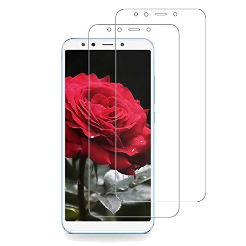 XSWO Cristal Templado Xiaomi Mi A2 [2 Unidades], Protector Pantalla Xiaomi Mi A2, [Cobertura pantalla completa] [Fácil Instalar] [Anti Huella Digital] [Anti rotura] [Sin Burbujas] Vidrio Templado
