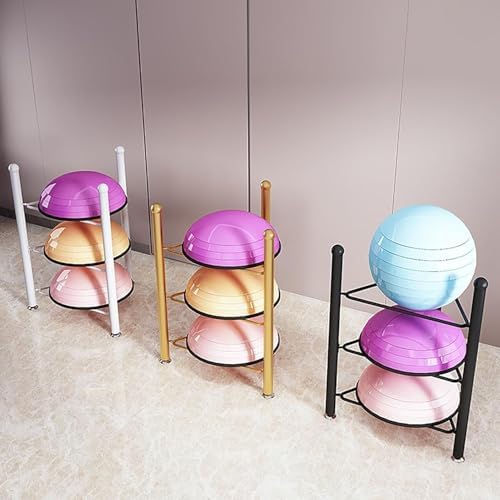 Balance Ball Storage Rack, Floor Stand Organizer for Home Gym - Perfect for Exercise Equipment Like Slam Balls, Medicine Balls, and More